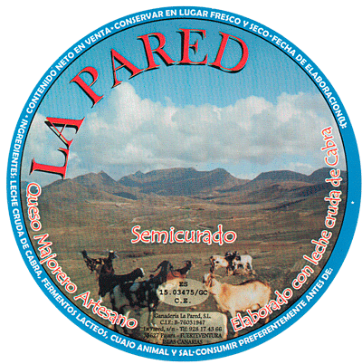 Queso semicurado elaborado con leche cruda de cabra con Denominación de Origen Majorero