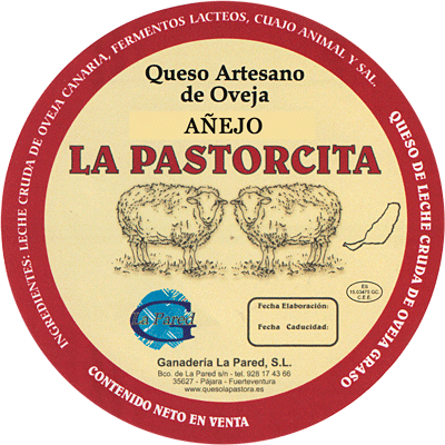 Queso añejo elaborado con leche cruda de oveja La Pastorcita